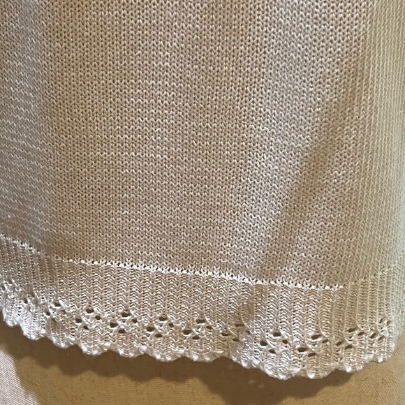 Perceptions White Medium Crocheted Cardigan - Picture 7 of 9